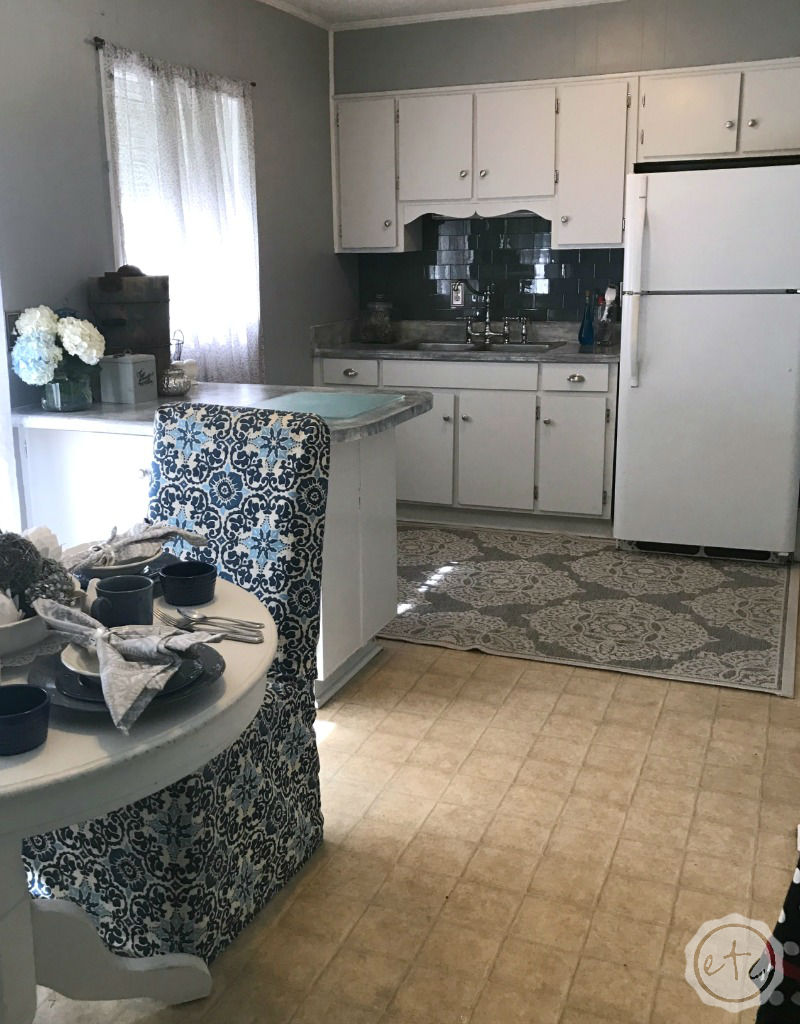 Blue, Gray & White Kitchen Reveal