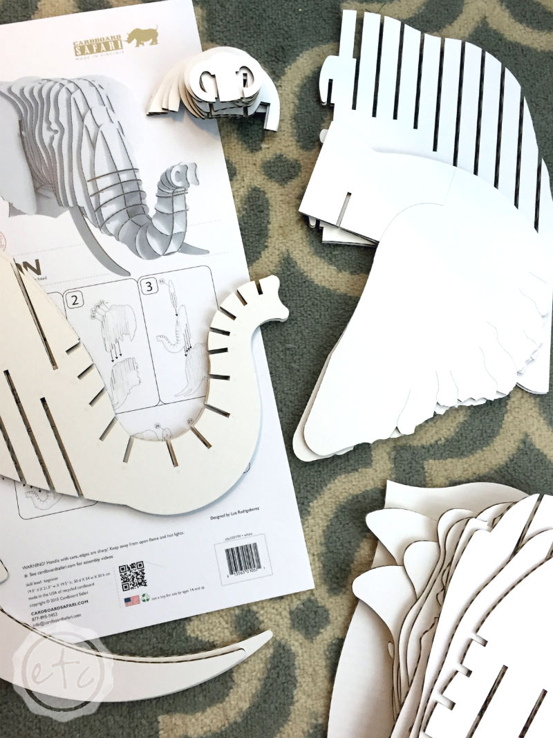 How to Customize a Cardboard Animal Head with Happily Ever After, Etc.