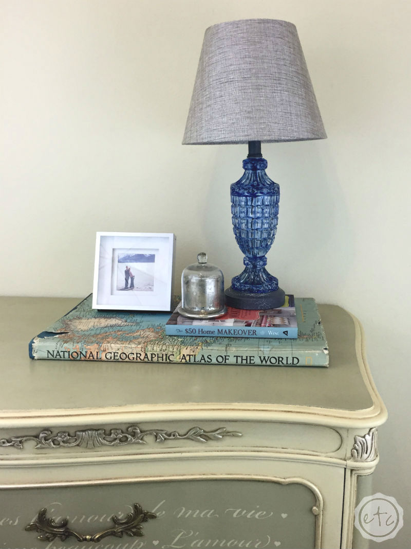 DIY Lamp Transformation... How to Color Transparent Glass with Happily Ever After, Etc.