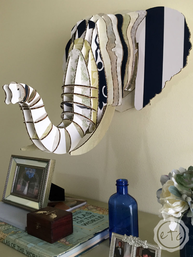 How to Customize a Cardboard Animal Head with Happily Ever After, Etc.