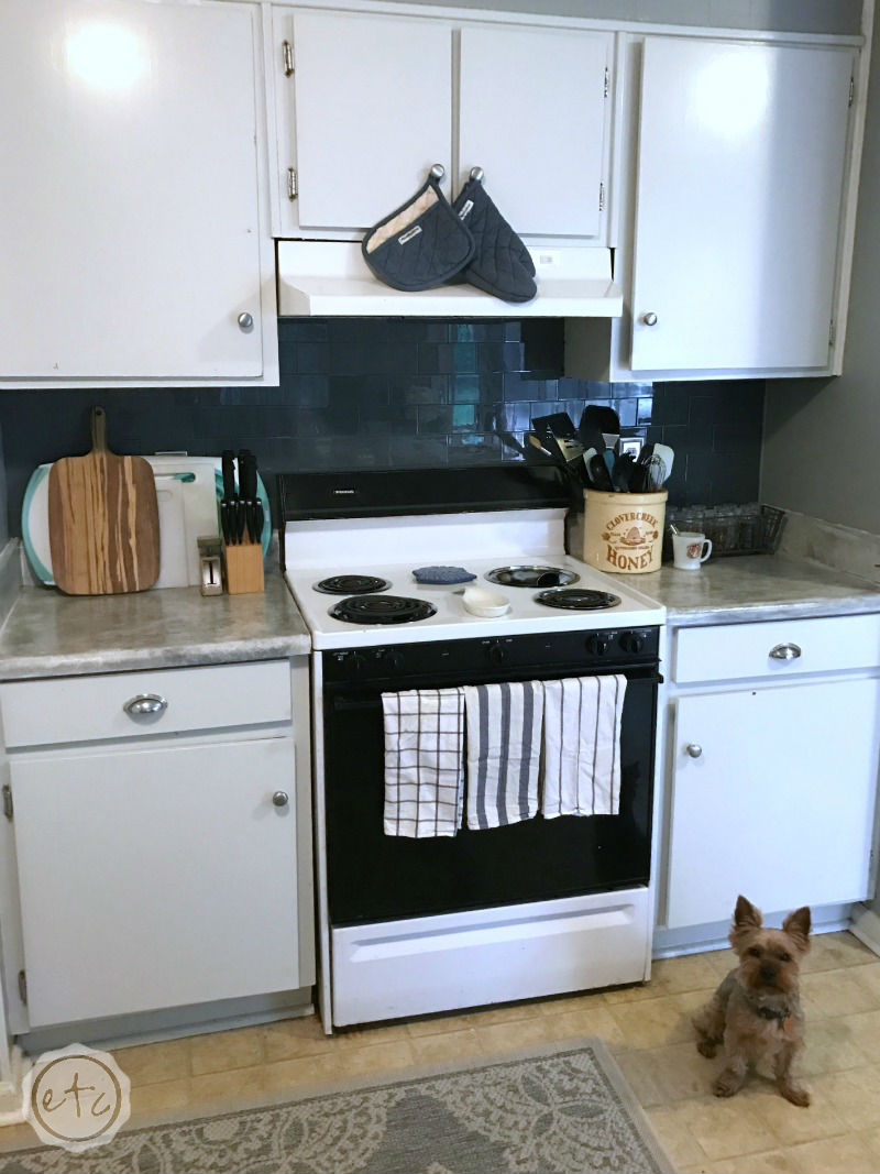 Blue, Gray & White Kitchen Reveal