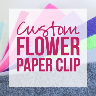 Custom Felt Flower Paper Clip