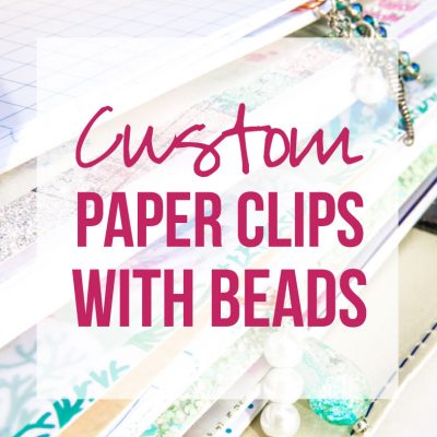 Custom Dangle Paper Clips with Charms and Beads