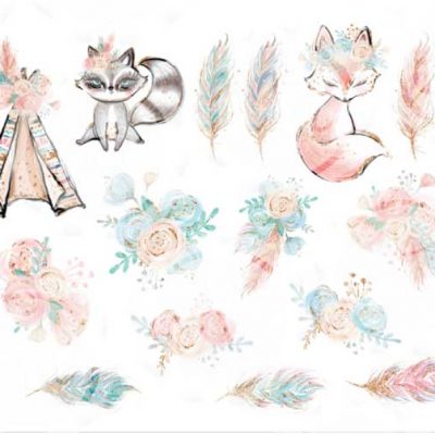 Boho Floral Die Cut Printables and Cricut Cut Files