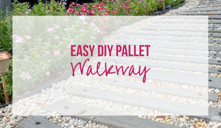 Easy DIY Pallet Walkway