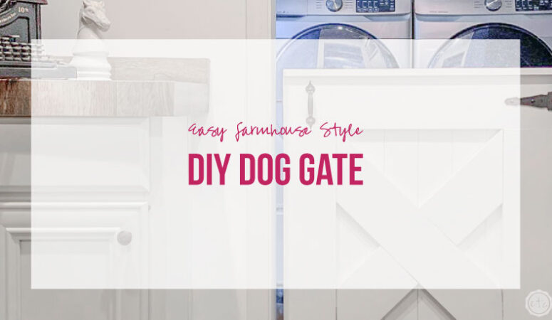 Easy Farmhouse Style DIY Dog Gate