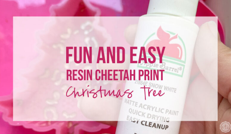 Fun and Easy Resin Cheetah Print Christmas Tree