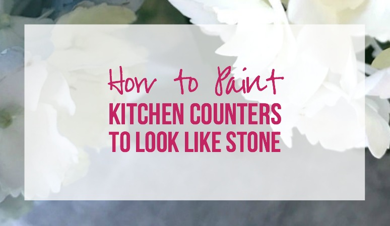 How to Paint Kitchen Counters to Look Like Stone