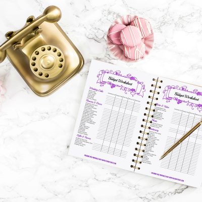 Wedding Binder - 42 Page Purple Wedding Binder