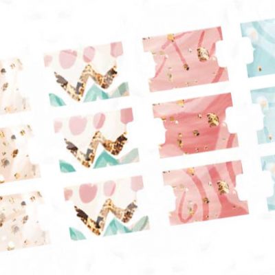 Boho Floral Digital Tabs Cricut Cut Files